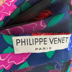 Silky Perfection.  Vintage Philippe Venet dress.  Beautifully made.  Lined